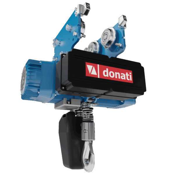 Donati DMK Series Electric Chain Hoist with Hand Push Trolley image