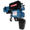 Donati DMK low headroom trolley mounted electric chain hoist blue
