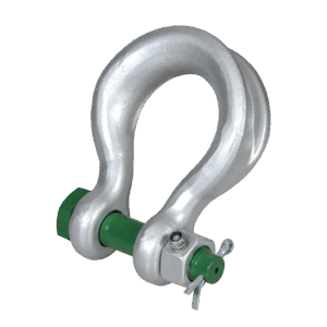 Green Pin® Sling Shackle Bow Type with Fixed Nut Safety Pin – GPSLFN, Grade 8 Alloy Steel Lifting Shackle