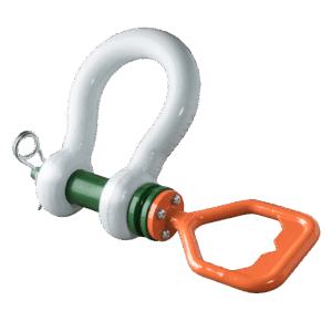 Green Pin® Tapered Pin ROV Release & Retrieve Shackle with D Handle – GPROV5361D, Grade 8 Offshore Subsea Polar Shackle