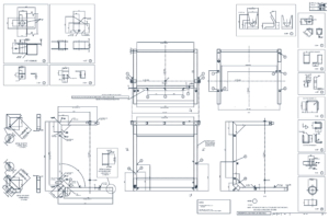 Design and Manufacture CAD drawings image blue