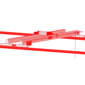 Dale Lifting and Handling Overhead Crane systems image red