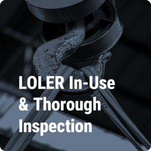 Lifting Gear Products LOLER in-use and thorough inspection services page image grey