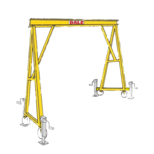 DALE Type B Steel Mobile Lifting Gantry – Braced Beam | 2,000 kg to 5,000 kg Capacity