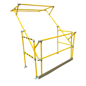 MezzBarriers Atlas 1500mm Standard Mezzanine Pallet Gate – Safety Yellow, CE Marked, EN 14122-3 Compliant