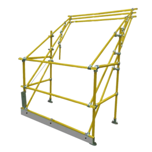 MezzBarriers Delta Standard Low Headroom High Load Safety Pallet Gate – Safety Yellow Tube (1.5m-3.5m Widths )- CE Marked, BS EN ISO 14122-3:2016 Compliant