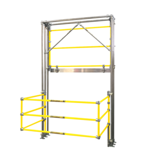 MezzBarriers Omega Space Saving Pallet Gate – Custom Built - BS EN ISO 14122-3:2016 Compliant