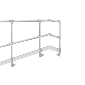 MezzBarriers C42 – 42.4 mm Mezzanine Side Mounted Handrail Kits to BS EN ISO 14122-3:2016 - Galvanised
