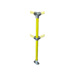 MezzBarries C42 Safety Yellow Tube Clamp Ready-Made Corner Post