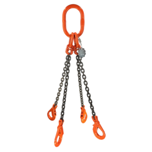 Pewag Grade 10 Ready-Made 4-Leg Chain Sling  EN 818-2 & EN 818-4 Certified