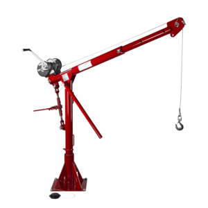 Thern Portable Lifting Davit Crane Commander 5PT10-M1+ with Spur Gear Manual Winch and Base - up to 544kg WLL