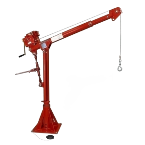 Thern Portable Lifting Davit Crane Commander 5PT10-M2+ with Worm Gear Manual Winch and Base - up to 544kg WLL