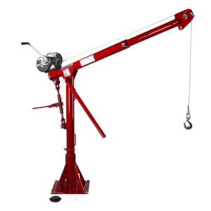 Thern Portable Lifting Davit Crane Commander 5PT20-M1+ with Spur Gear Manual Winch and Base - up to 905kg WLL