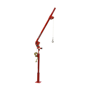 Thern Portable Lifting Davit Crane Ensign 5PA5-M1+ with Spur Gear Manual Winch and Base - up to 226kg WLL