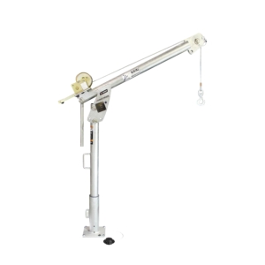 Thern Portable Lifting Davit Crane First Mate 5PF5G-M1+ with Manual Winch and Base - up to 385kg WLL