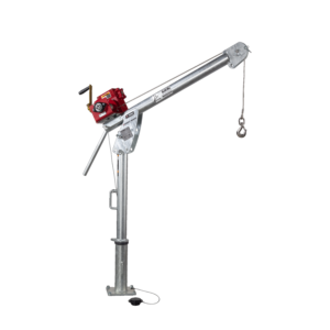 Thern Portable Lifting Davit Crane First Mate 5PF5G-M2+ with Manual Winch and Base - up to 385kg WLL