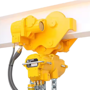 Tiger T Series Air Powered Travel Trolley - Pneumatic Motorised Beam Trolley - Hook/Ridgid Adaptor