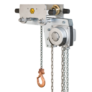 YaleLift LH ATEX Basic Low Headroom Hand Chain Hoist with Integrated Push or Geared Trolley, 500kg?10t
